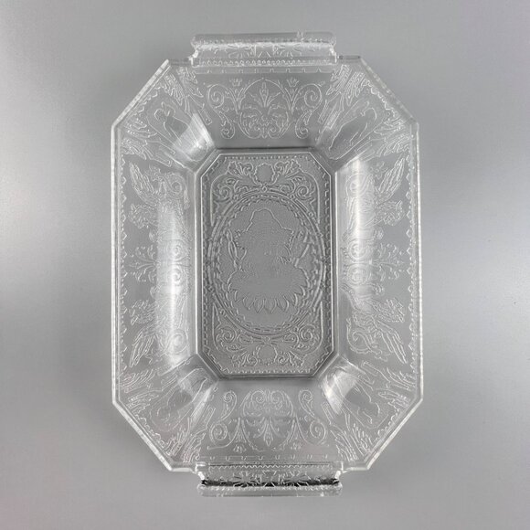 Antique EAPG Virginia Dare Bread Plate Diana Goddess Hunt Dithridge Riverside - Picture 10 of 11